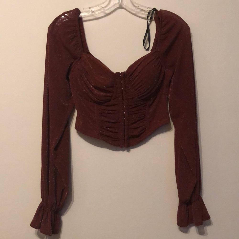 Papaya brown corset